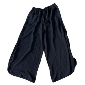 Intimately Free People Dark Blue Wide-Leg Side Slit Pants Size Small